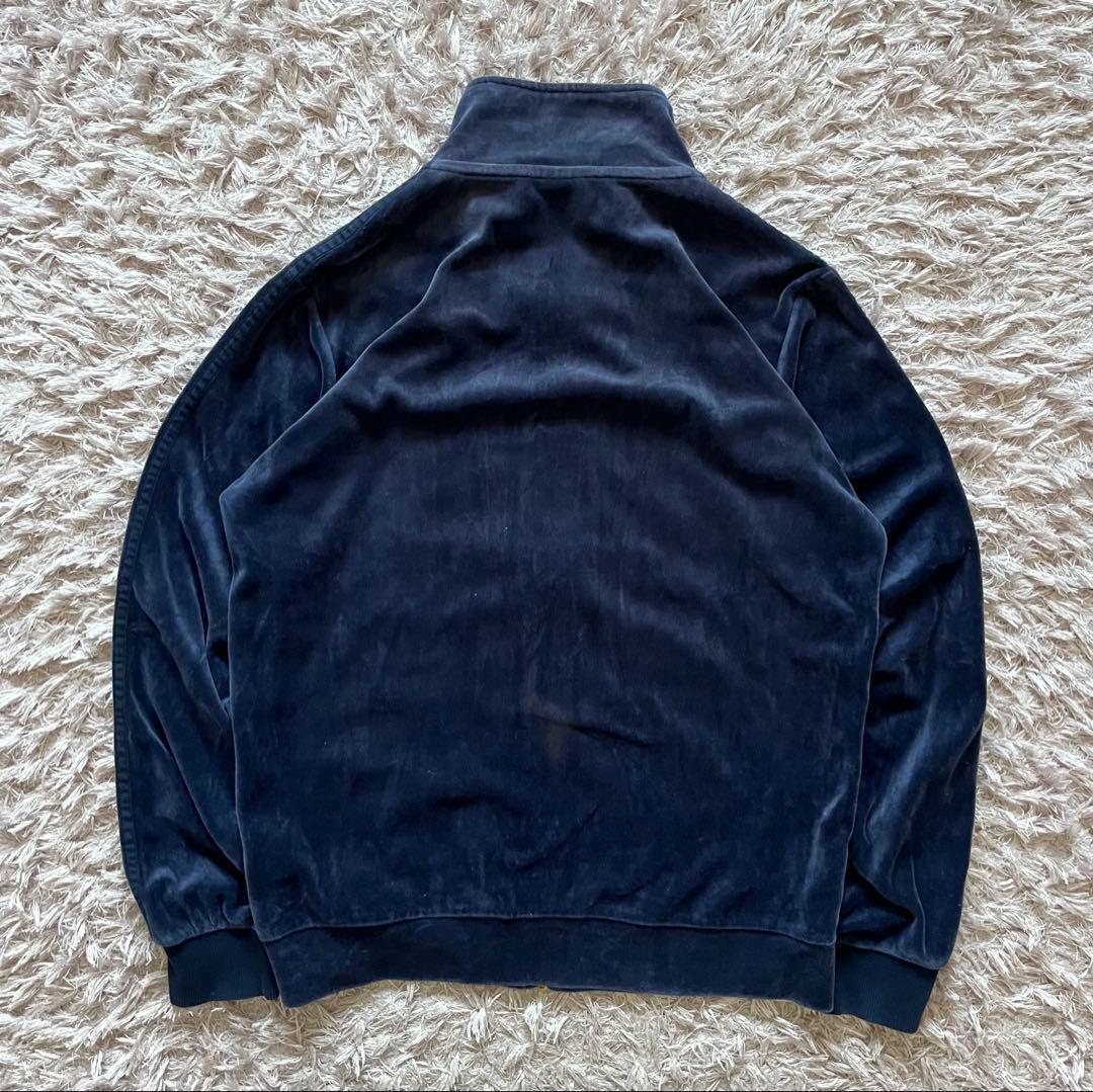 アディダス トラックジャケット ベロア　ネイビー　ゴールド　XL