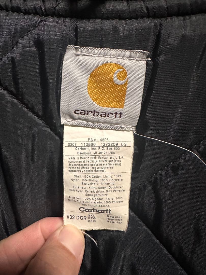美品　Carhartt カーハート ダック ベスト　キルティング