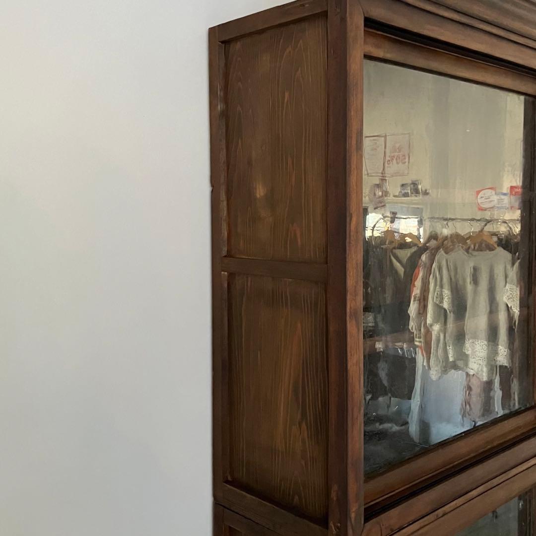 レトロ　ヴィンテージ　古家具　古民家　古道具　食器棚　シェルフ　ガラス棚