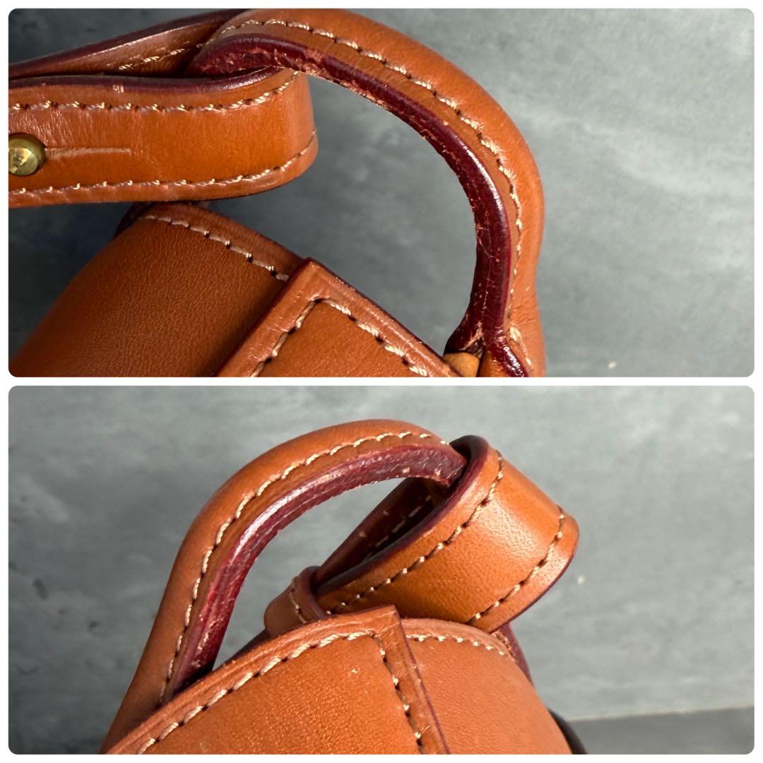 【美品】ITAGAKI 2way ショルダーバッグ 鞍 本革 替えベルト付き