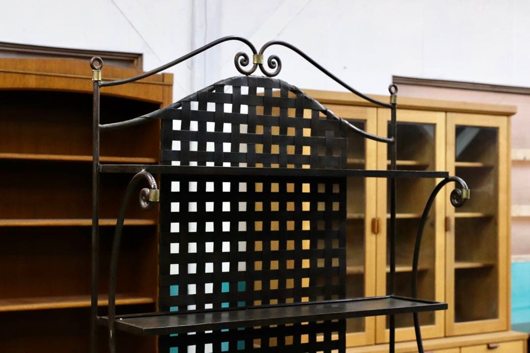 GMIK215○アイアン インダストリアル デスク 飾り棚 シェルフ ラック