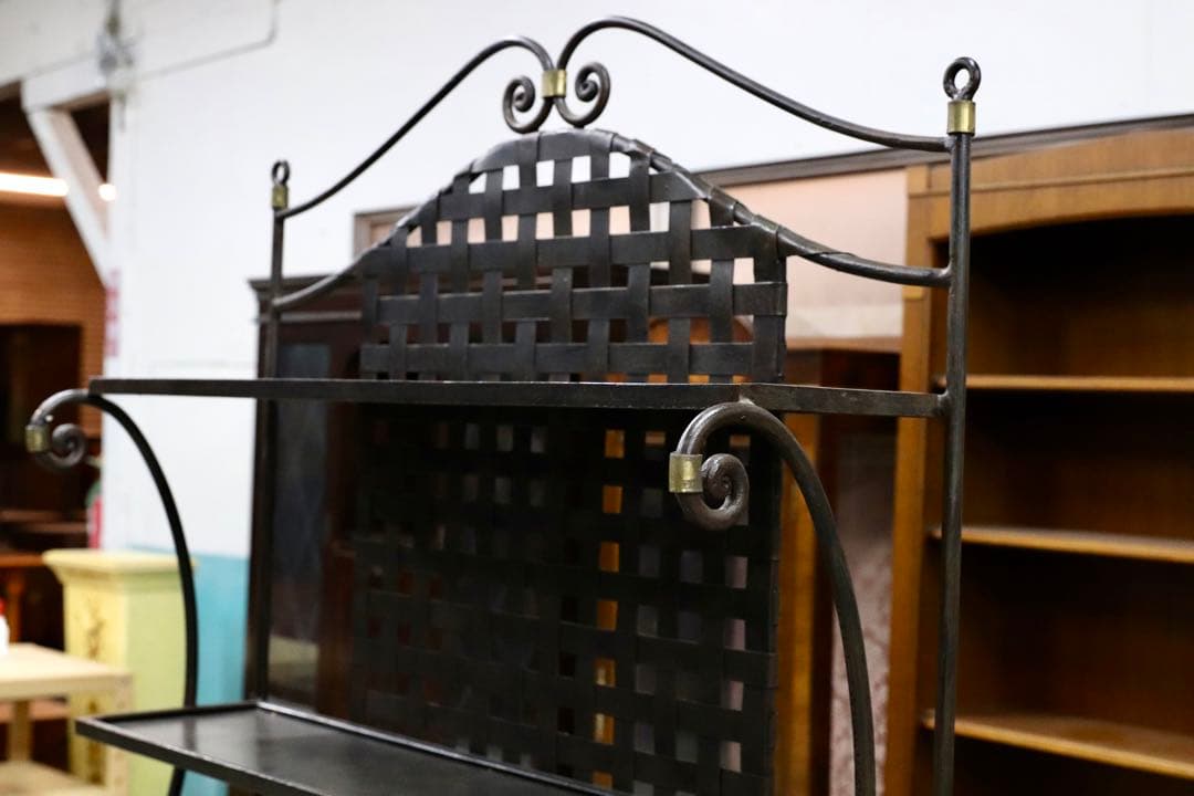 GMIK215○アイアン インダストリアル デスク 飾り棚 シェルフ ラック