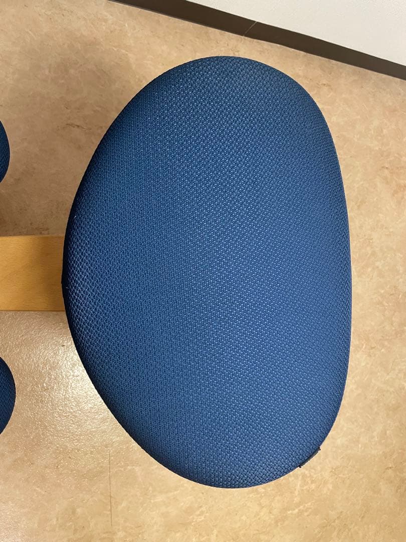 バランスラボ バランスチェア 姿勢矯正 エルゴノミクス 青色 木製