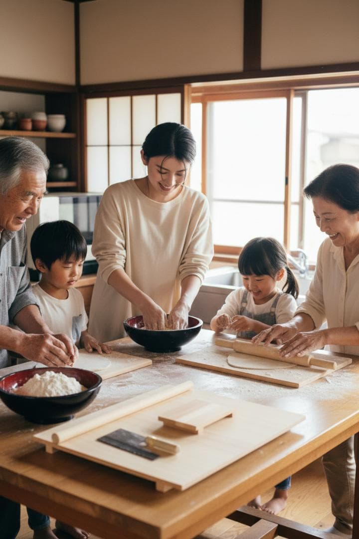 ⚫︎新品●子供用●家庭用そば打ち道具セット（本格版）