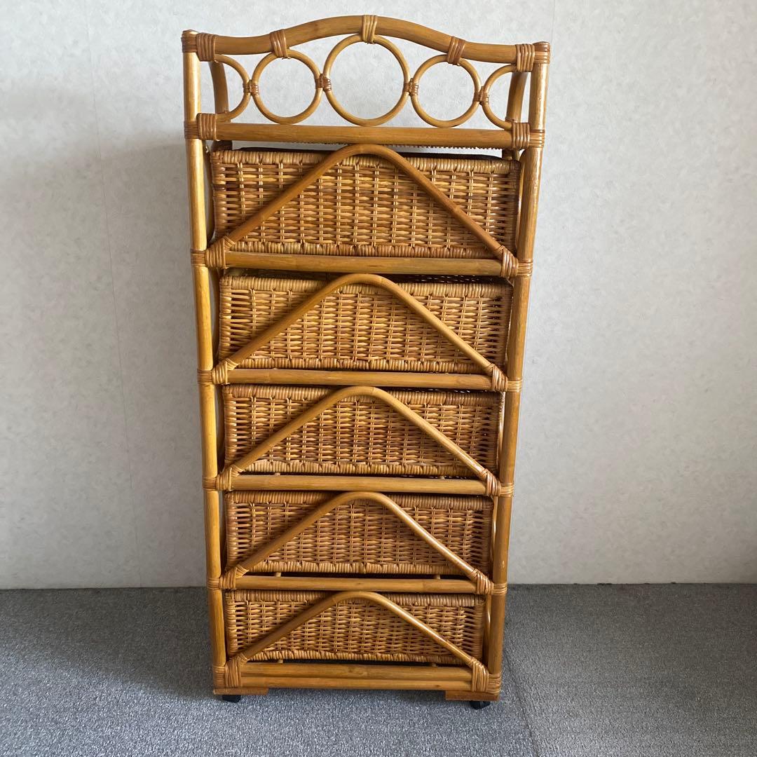 ファミリア　チェスト　棚　ラタン　籐　5000円＋送料8600円（250サイズ）