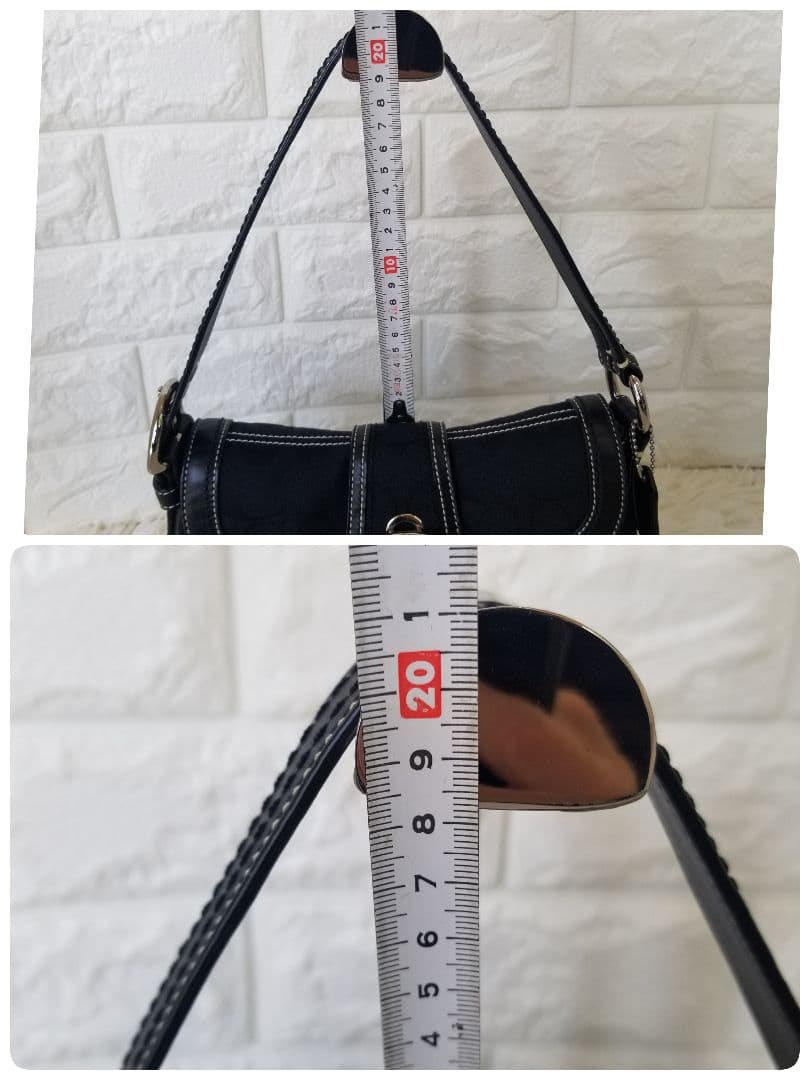 COACH／コーチ／SOHO／ソーホー／黒ブラック／シグネチャー／ワンショルダー