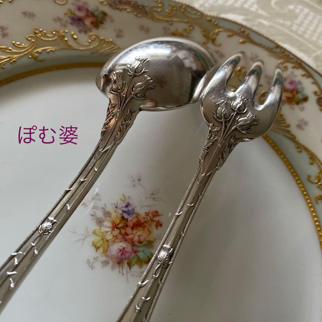 【フランス／純銀】「ブランジェ」フォーク＆スプーン＋「エナン」スプーン