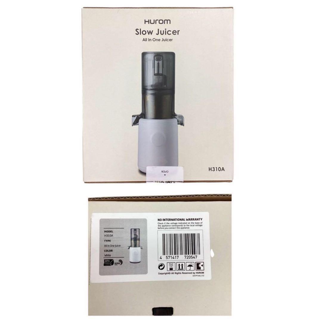 残りわずか【アウトレット】　H310A HUROM スロージューサー　ラベンダー