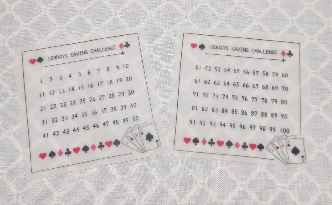 Kanae　100DaysSavingBox　トランプデザイン