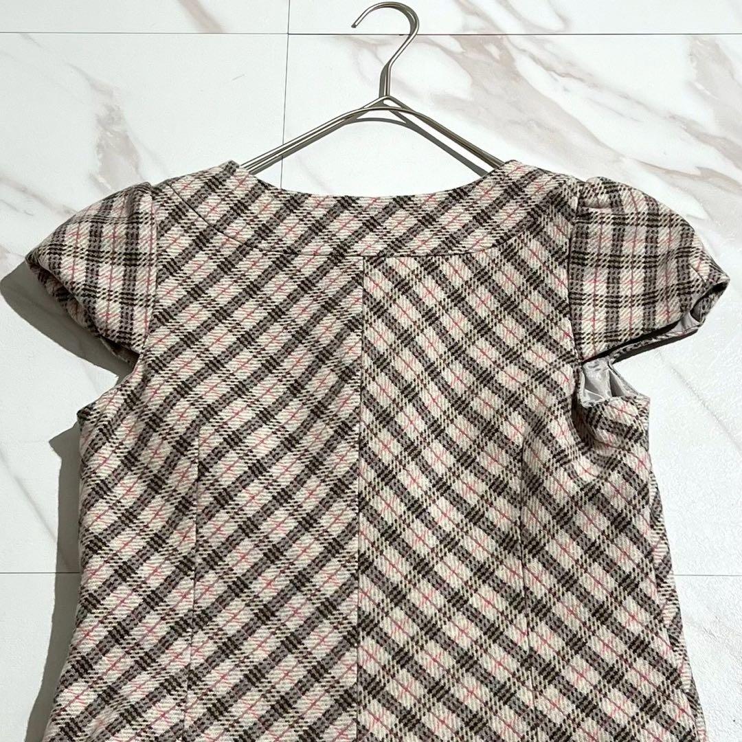 【美品✨吉川ひなの着用】バーバリーブルーレーベル ミニワンピース ノバチェック