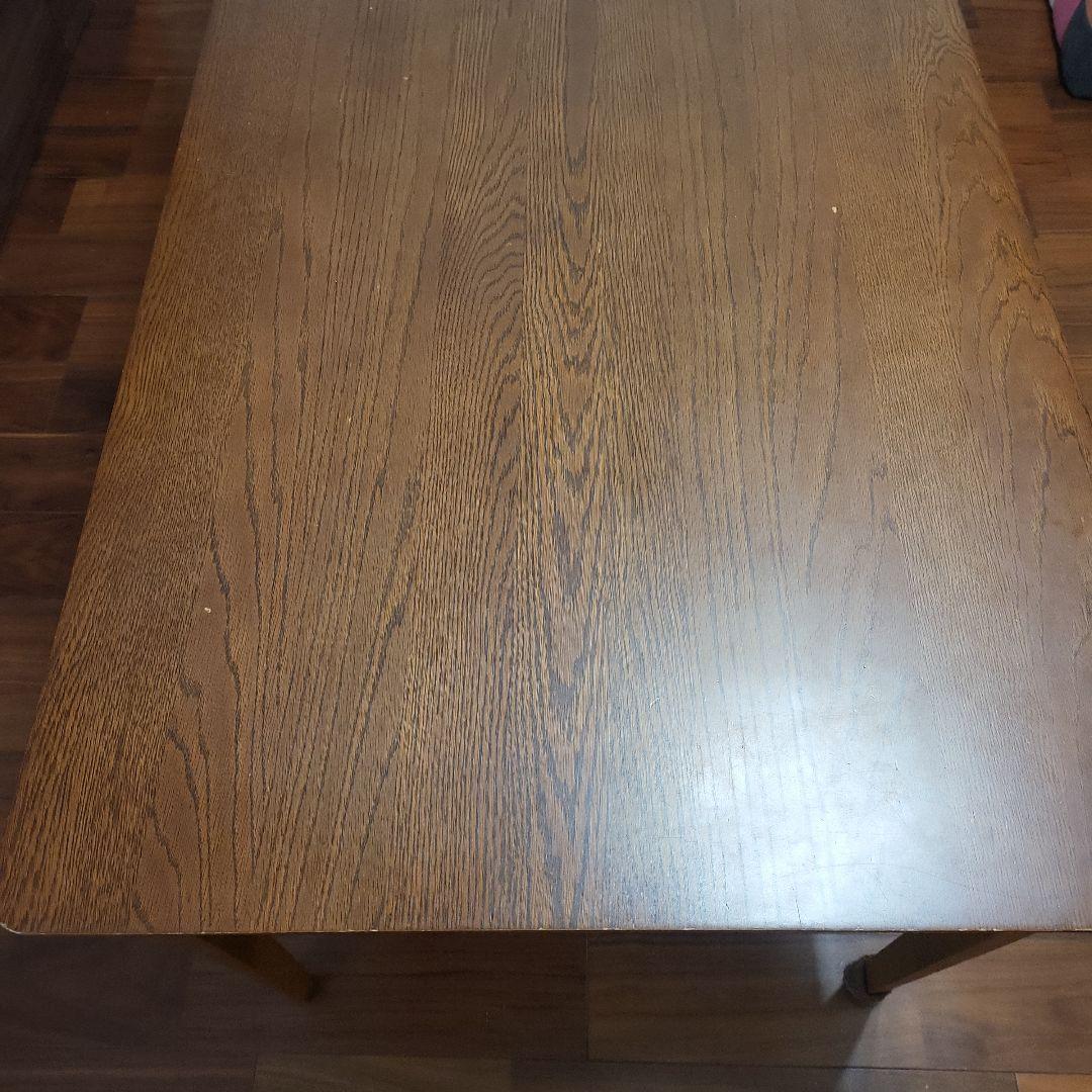 千葉県 ダイニングテーブル ニトリ 木製ブラウン長方形テーブル 170*80