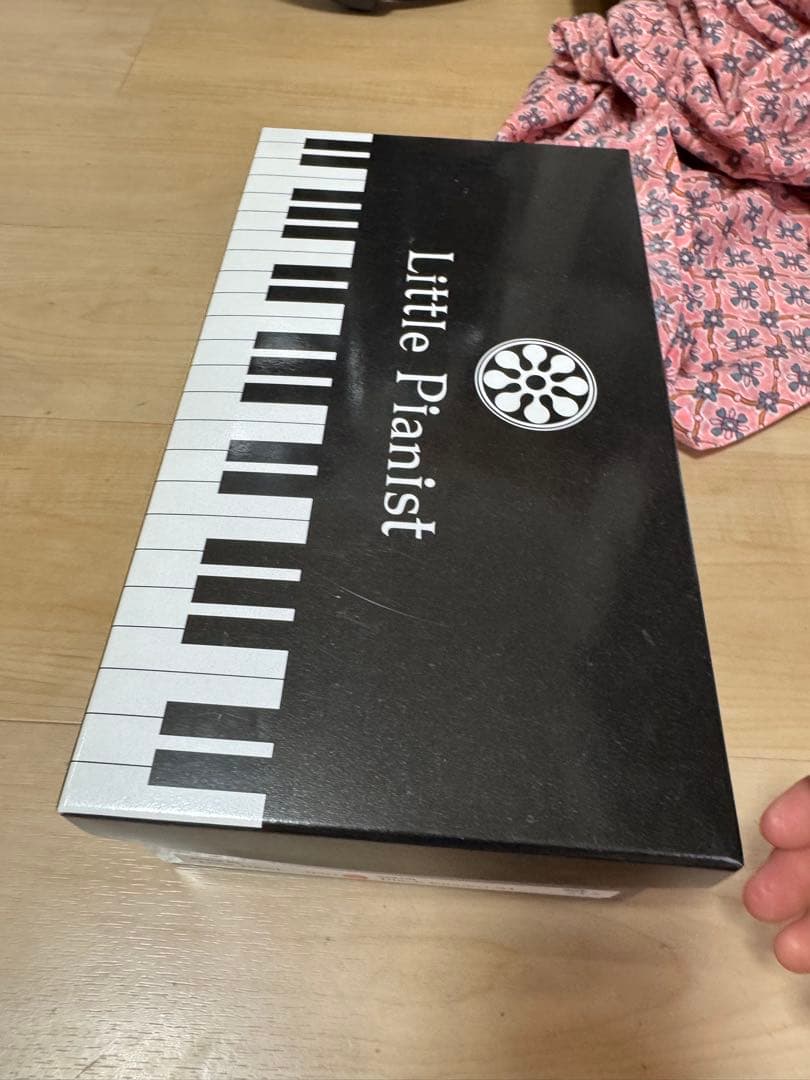 Little Pianist ブラック24.5 ピアノシューズ リトルピアニスト