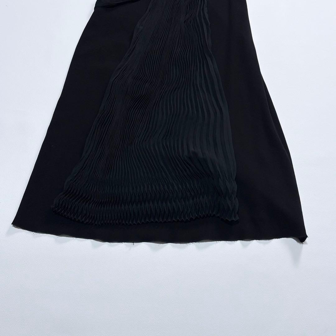 PRADA プラダ プリーツリボンドレス ドレス ブラック 40 ML相当