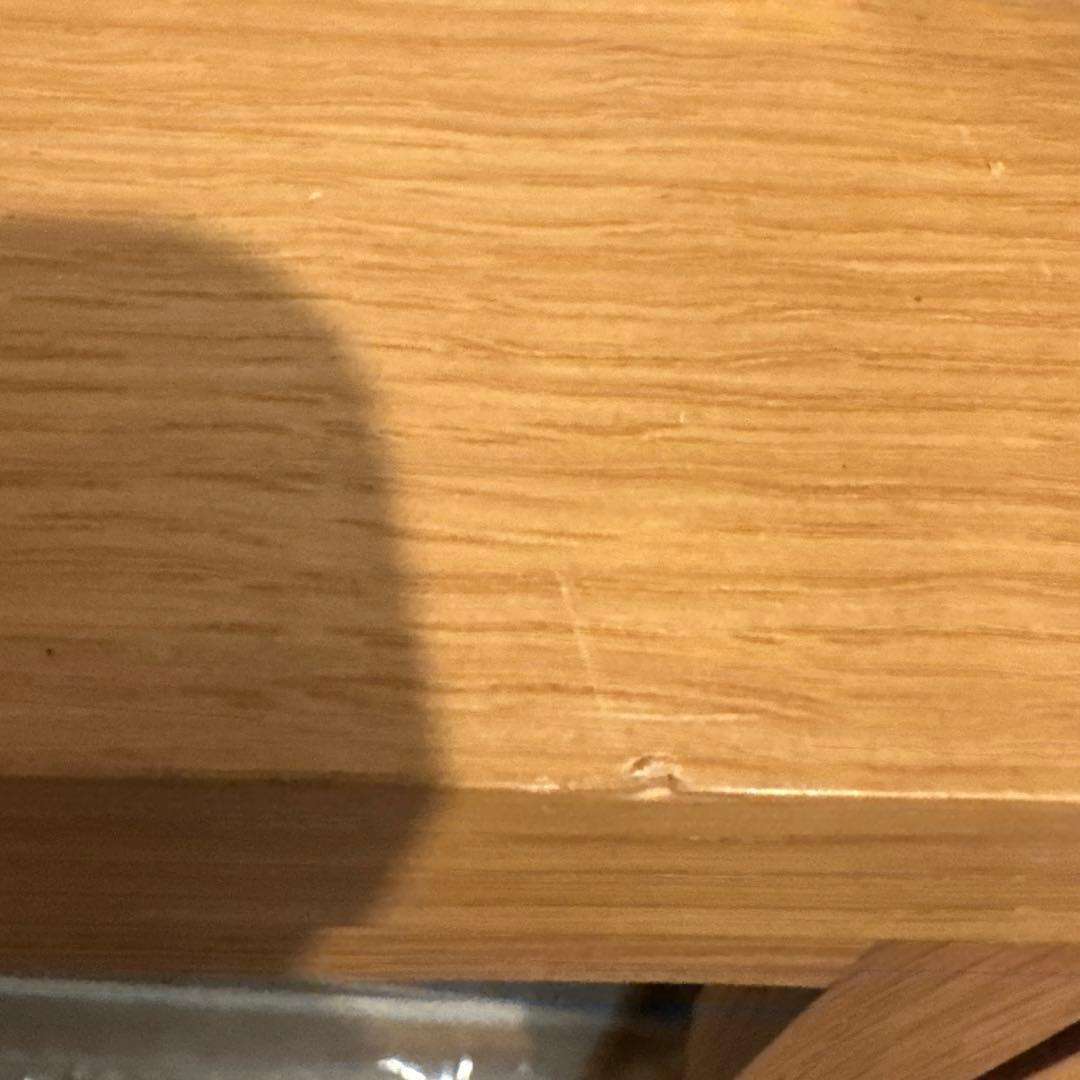 無印良品　脚付 オーク材　ガラス扉キャビネット 送料込み