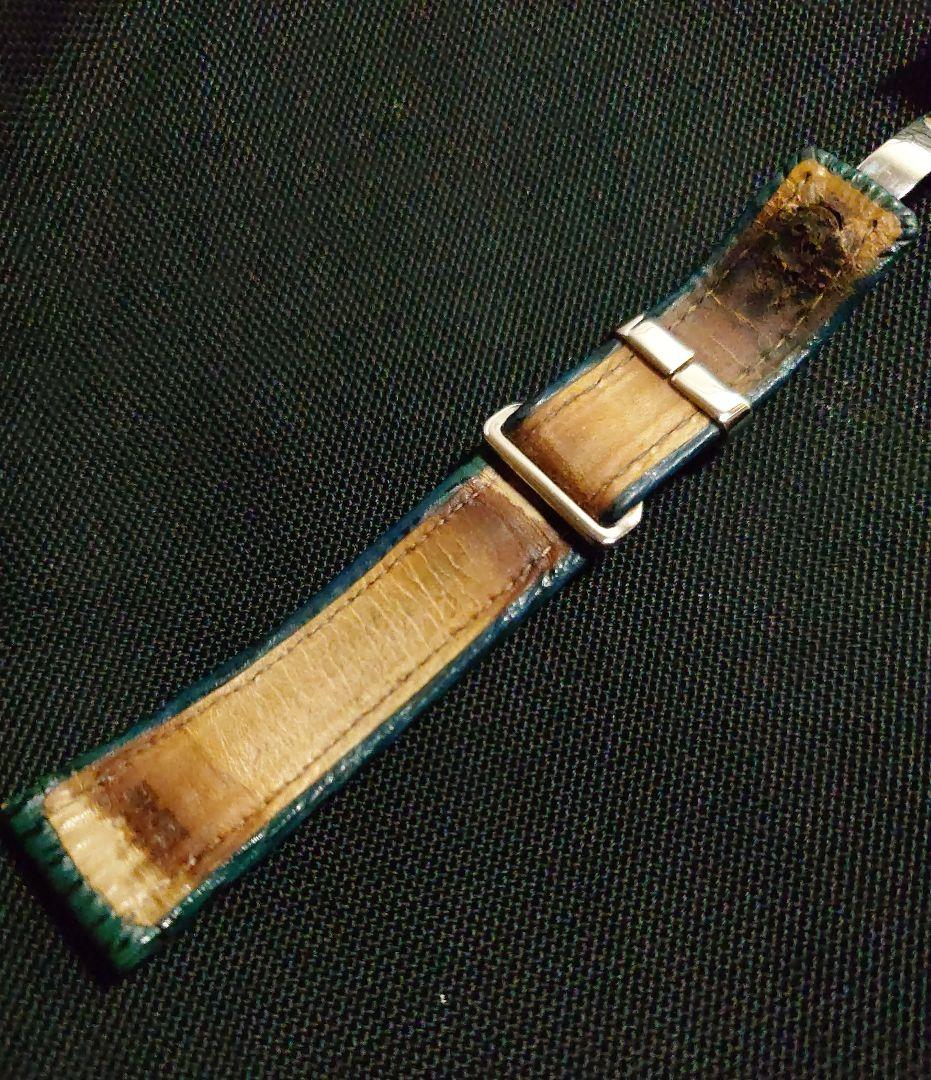 【希少カラー】ブライトリング クロノマット 純正レザーベルト＆バックル グリーン