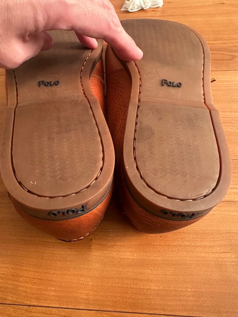 ポロラルフローレン レザーシューズ　レザーデッキシューズ　us11 29cm