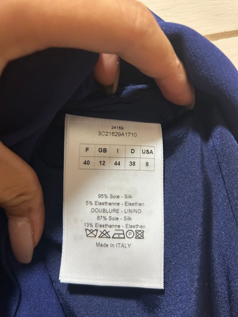 【オススメ】ディオール　ワンピース　ドレス　ネイビー　DIOR