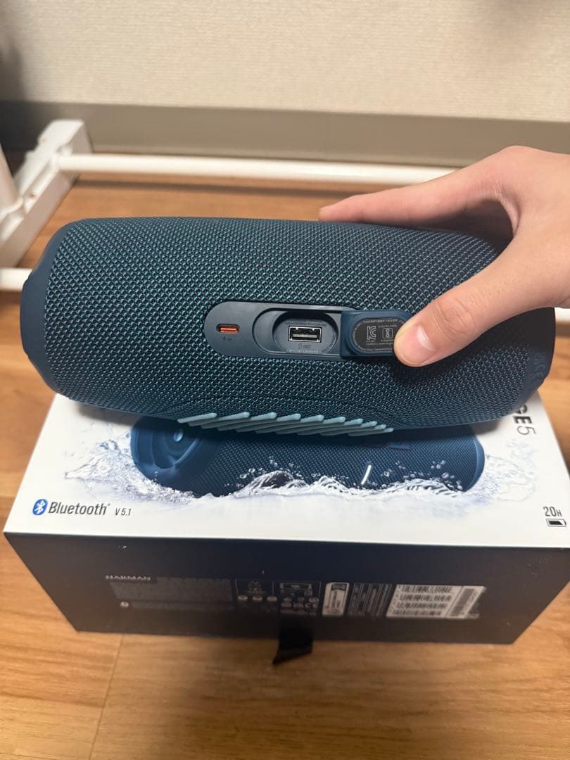 美品　JBL Charge 5 ダークブルー ワイヤレススピーカー