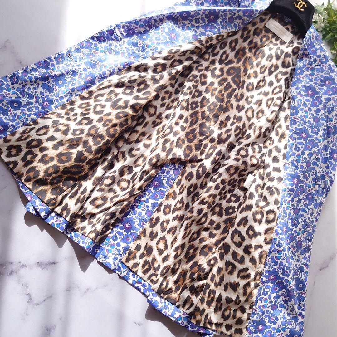 23SS ラ プレスティックウィストン テーラードジャケット 花柄 青 0 S