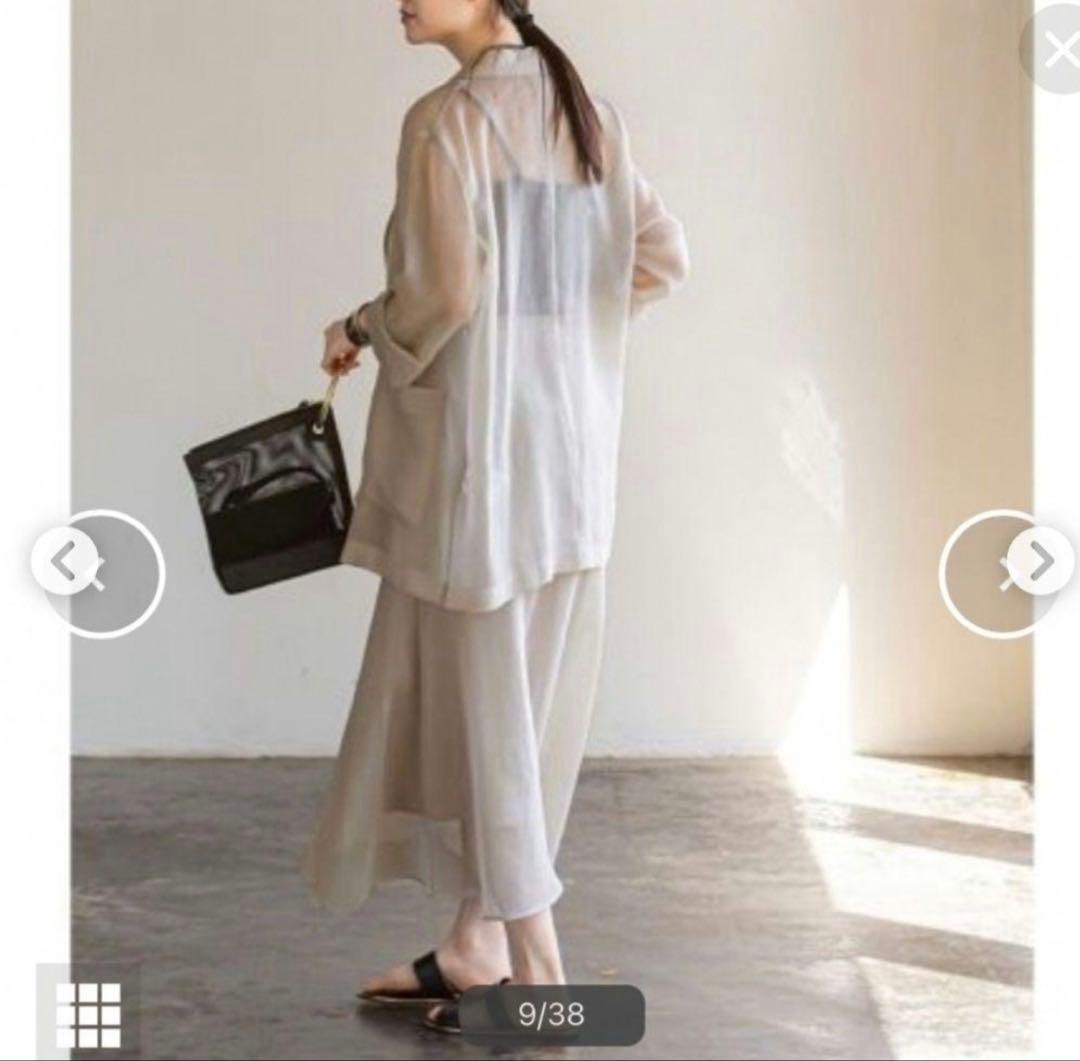 NOBLE シースルーオーバーサイズ　テーラードジャケット