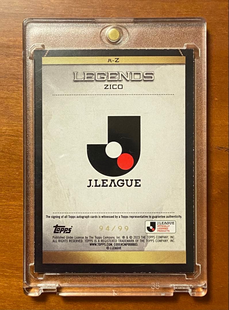 Topps Jリーグ 2023 ジーコ　直筆サインカード
