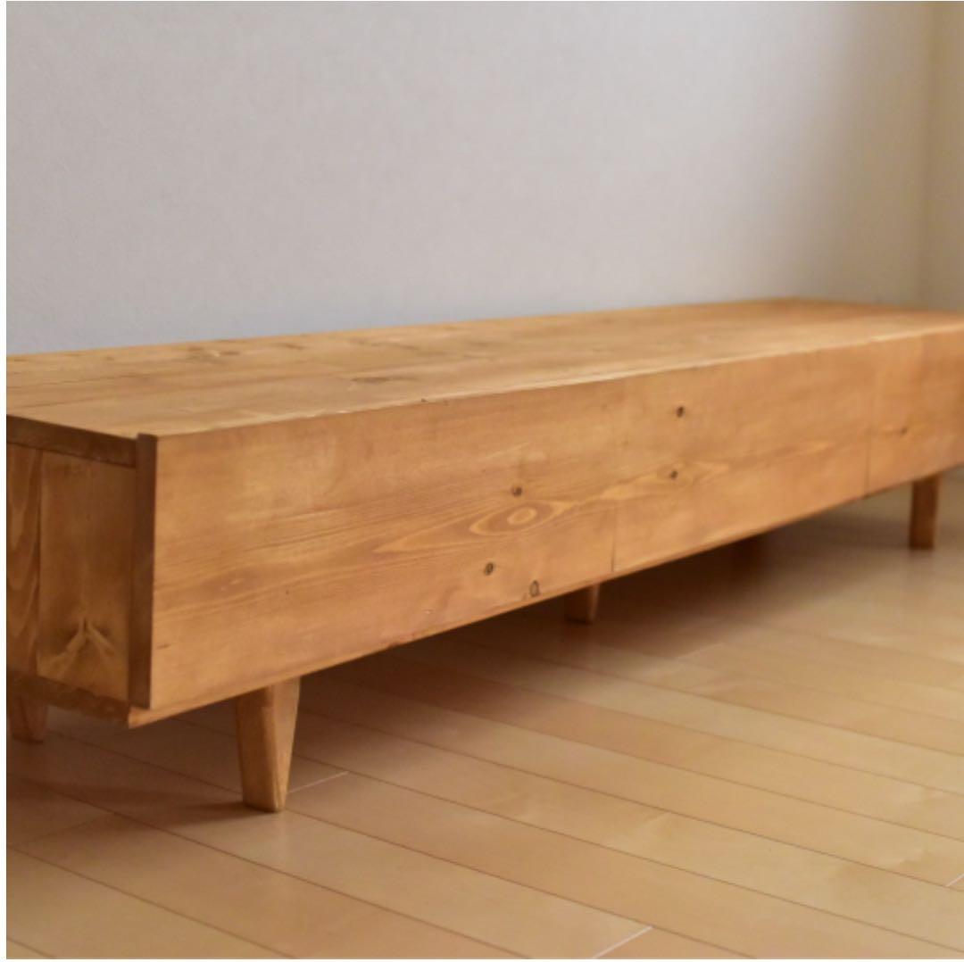 あん　天然木　テレビボード　180 オーク色