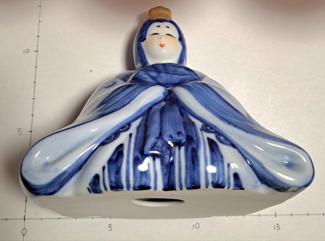 HO328さま専用 特価 k-③ 九谷焼 ひな人形 5号 親王飾り 染付