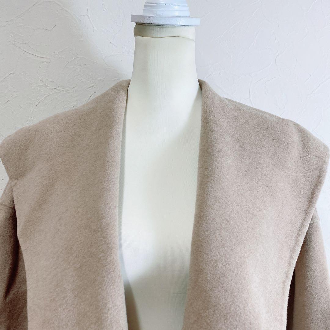 quaranciel リバー ケープ ショート コート ベージュ ベルト付き F