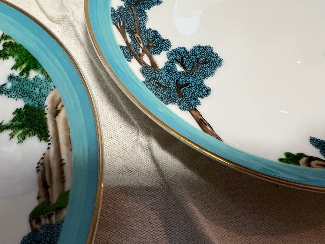 美品RAYNAUDレイノー ジャルダンセレステ プレート4枚セットF49