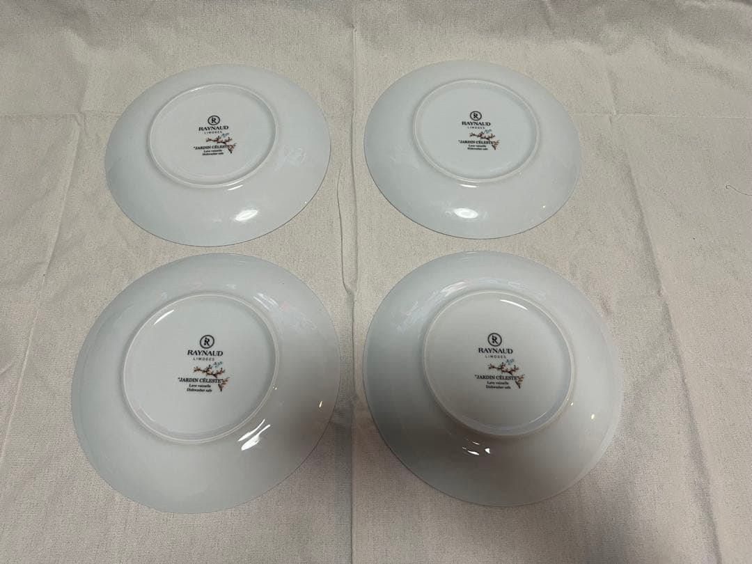 美品RAYNAUDレイノー ジャルダンセレステ プレート4枚セットF49