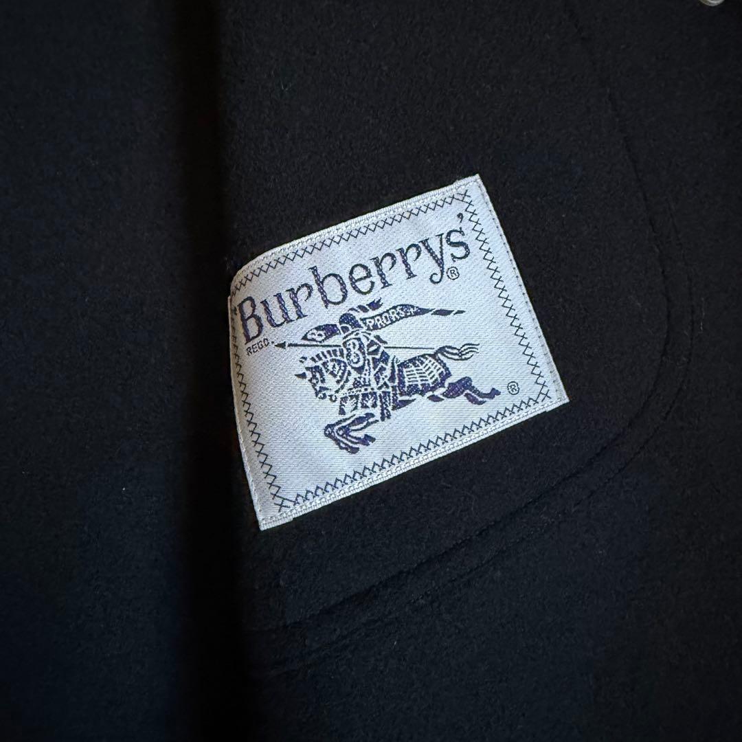 Burberrys ステンカラーコート カシミア混 ビンテージ ブラック 11号