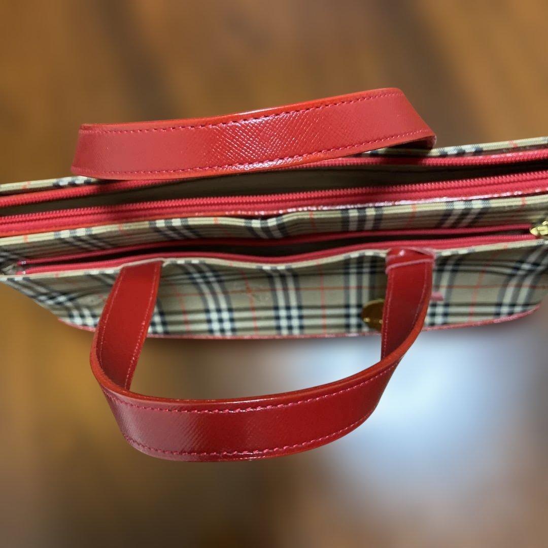 Burberry チェック柄 ハンドバッグ