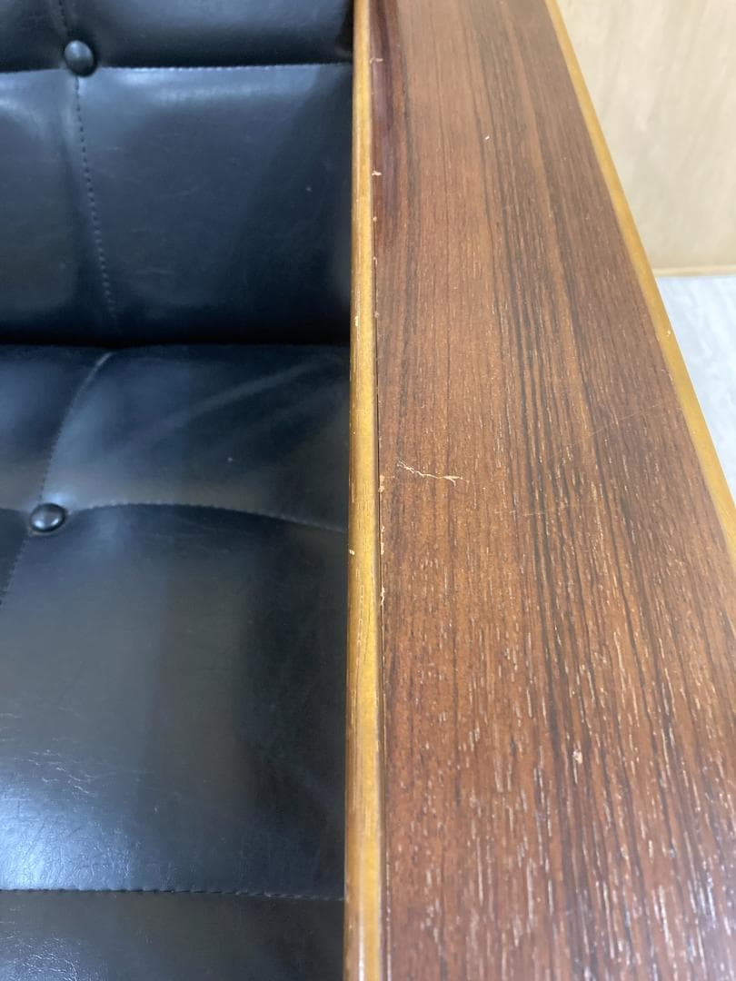 【カリモク】Kチェア スタンダードブラック ワイドアーム 1Pソファ B