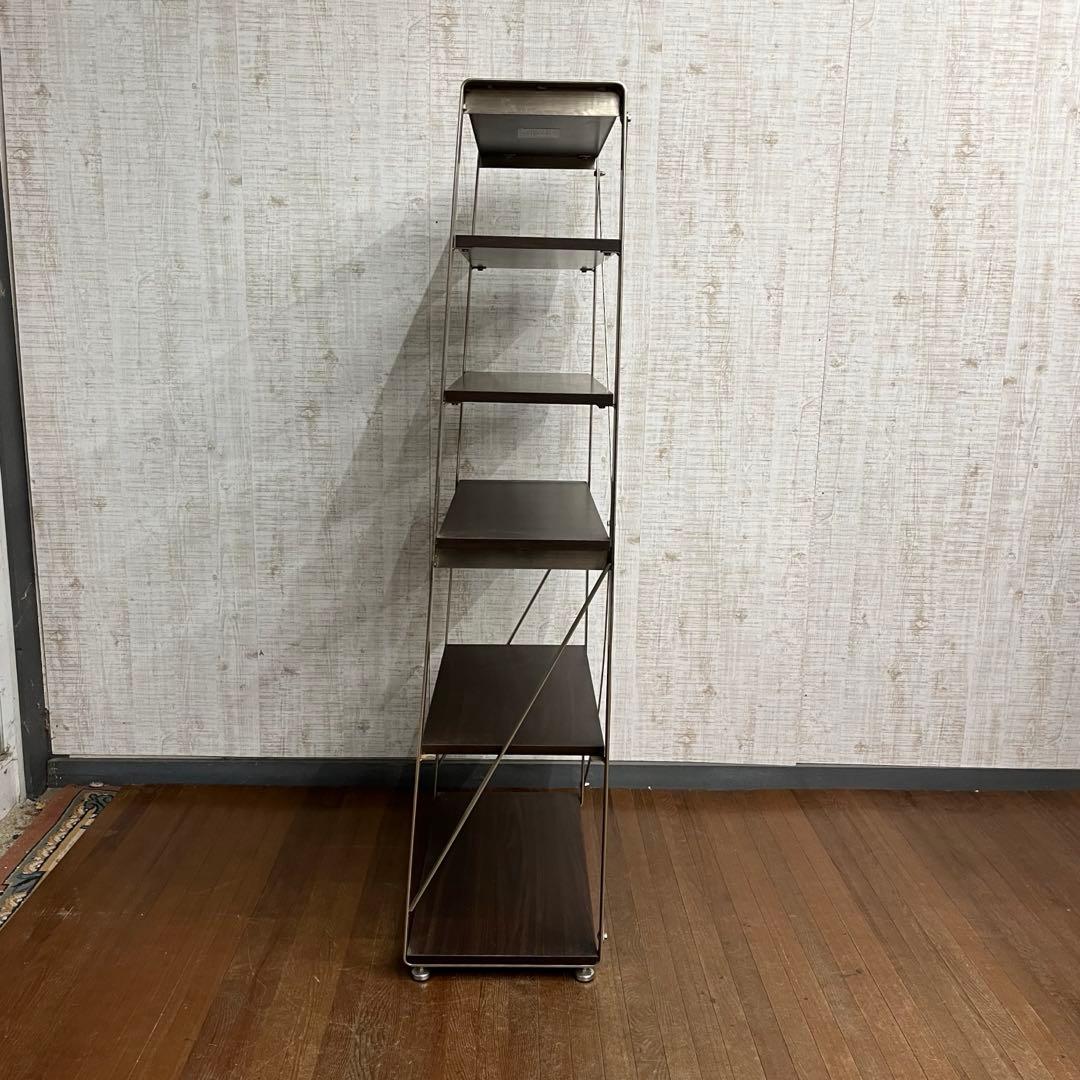 【アンティーク】アイアンフレーム 木製天板 シェルフ 飾り棚 インダストリアル