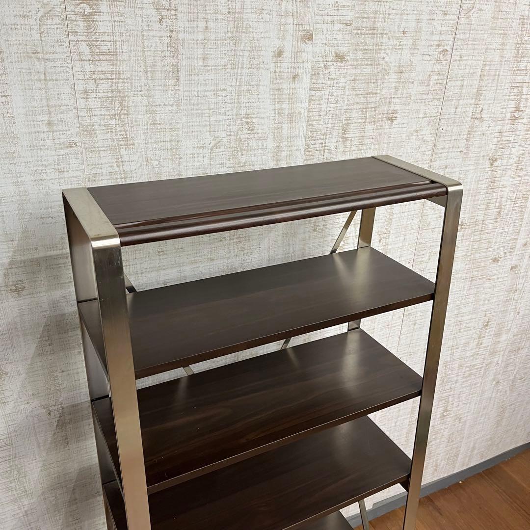 【アンティーク】アイアンフレーム 木製天板 シェルフ 飾り棚 インダストリアル