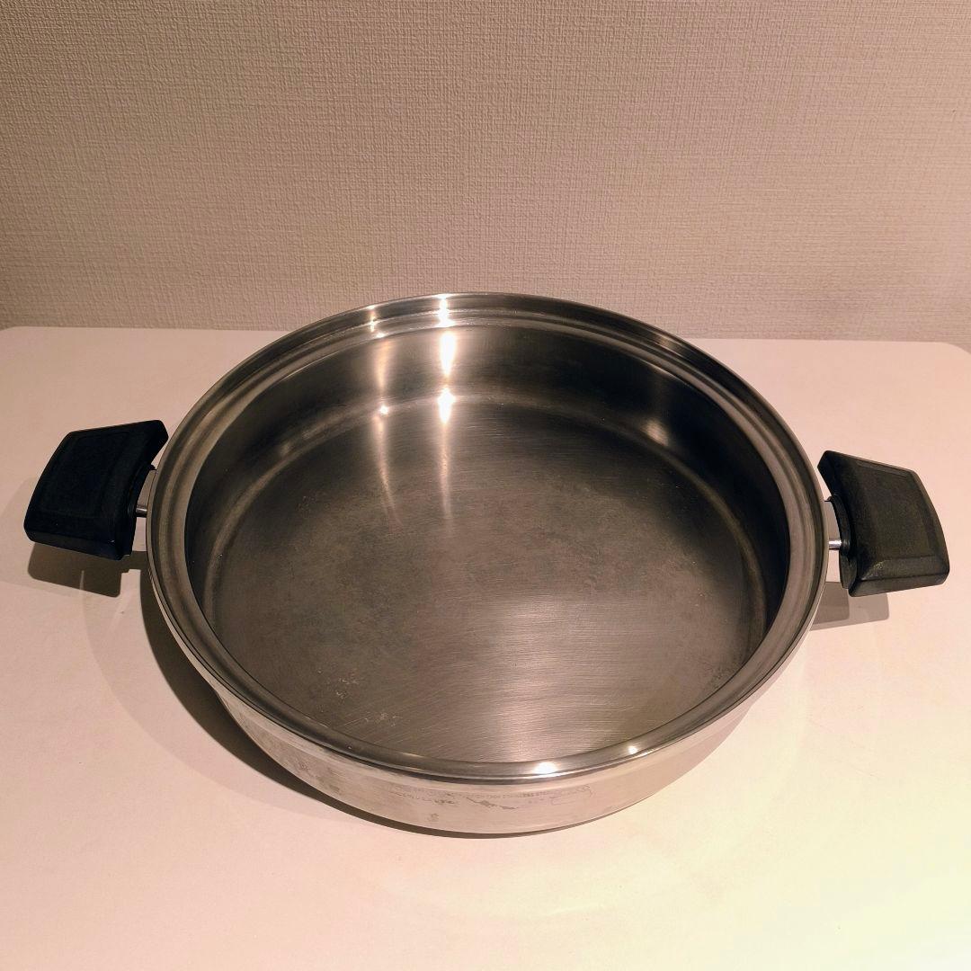 限定SALE◆ロイヤルクイーン大フライパンQueenステンレス鍋無水鍋