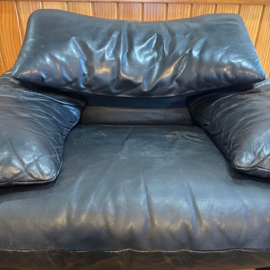 ぼ*ん様 カッシーナ マラルンガ 本革 一人掛けソファ