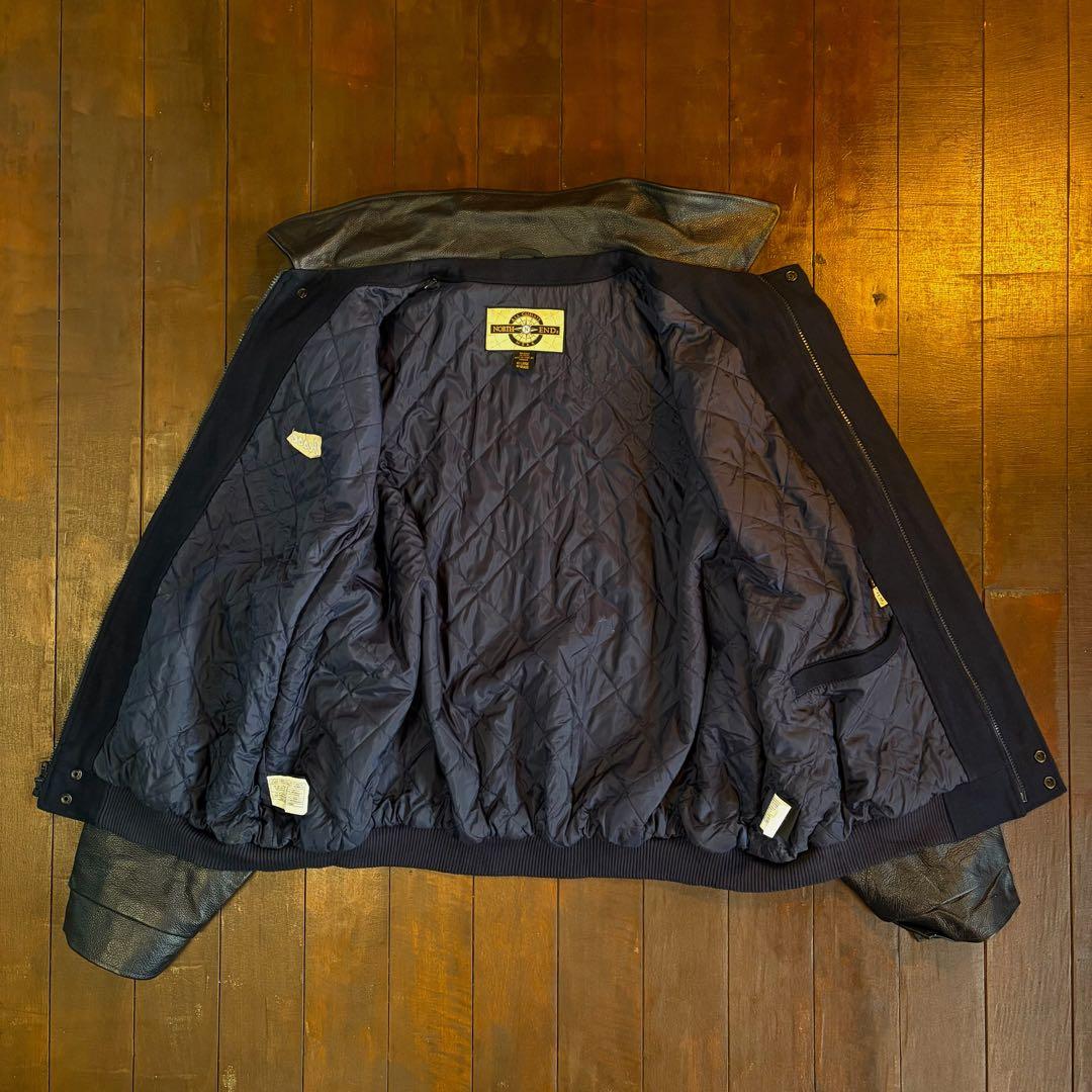 カナダ製！！【NORTH END ノースエンド】ウールレザースタジャン ビッグ