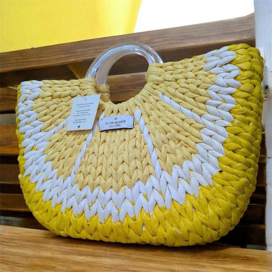 ✨新品未使用✨ ケイトスペード かごバッグ カゴバッグ レモン柄