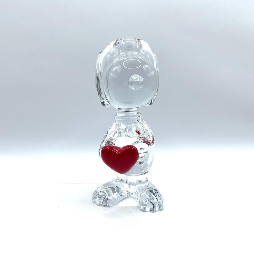☆*☆様 極美品 Baccarat/バカラ スヌーピー レッドハート クリスタル