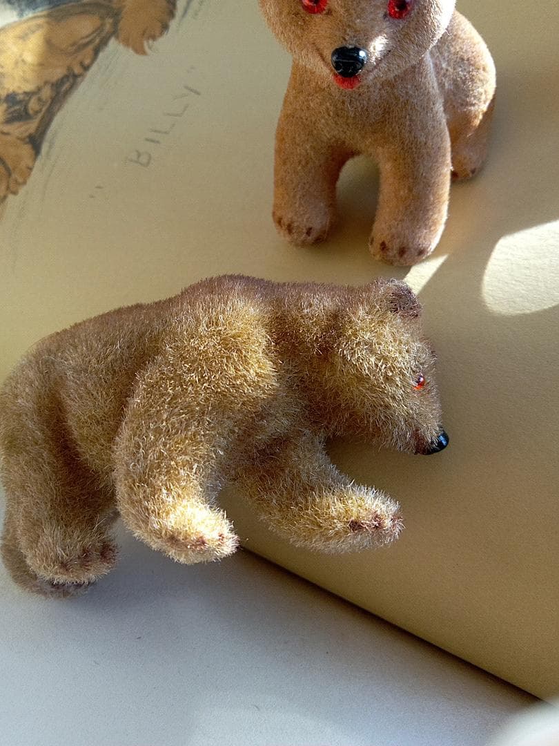 ★陽気な熊さん　ハッピースマイルのベア２点　ドイツ　アンティーク　WAGNER