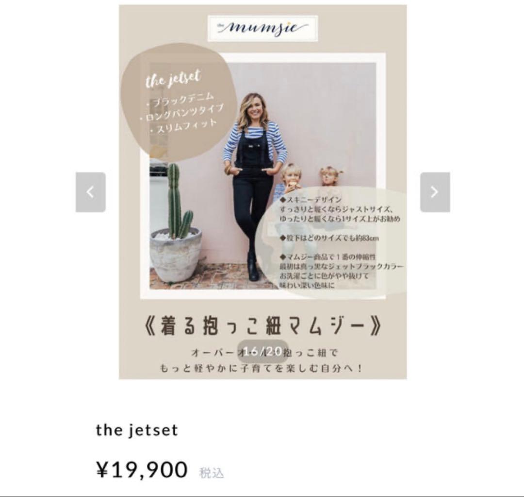 着る抱っこ紐　マムジー　the jetset