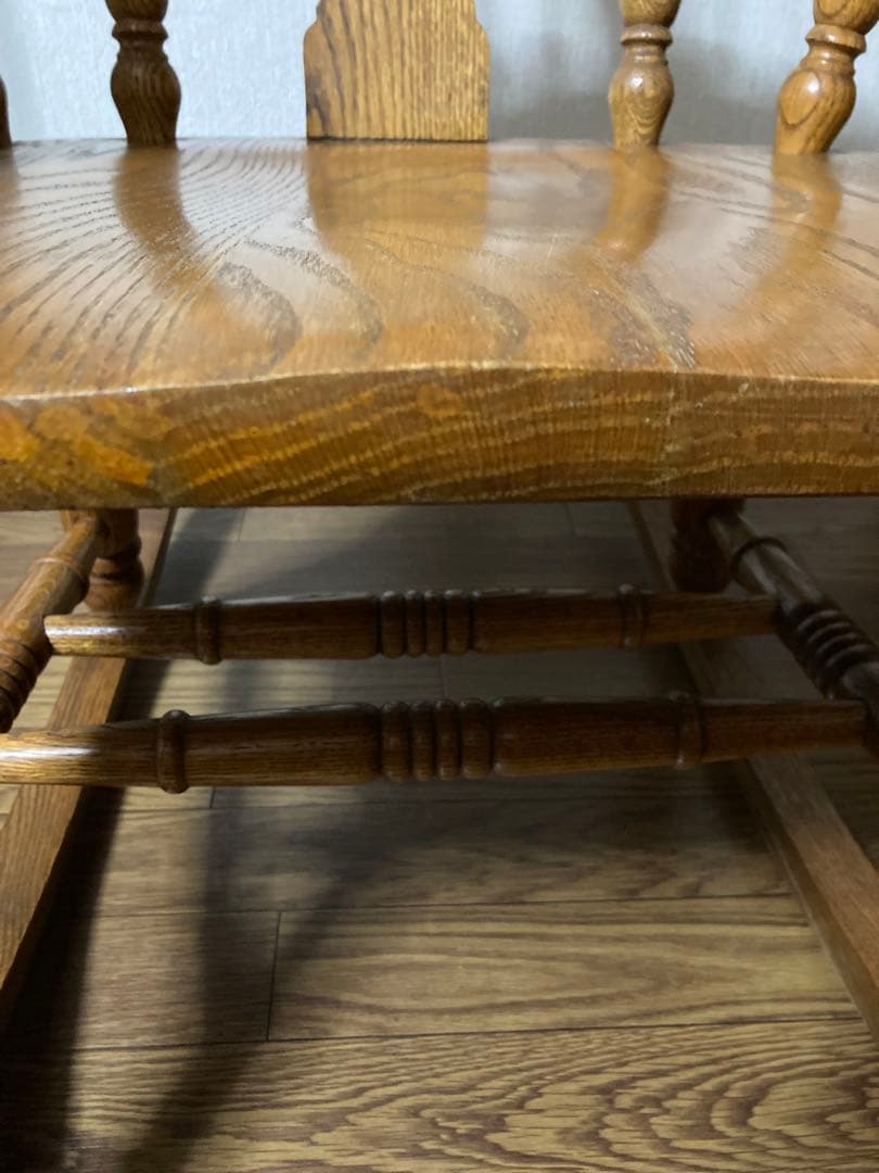 新春セール♪三越家具ブルージュ ロッキングチェア ホイールバック英国アンティーク