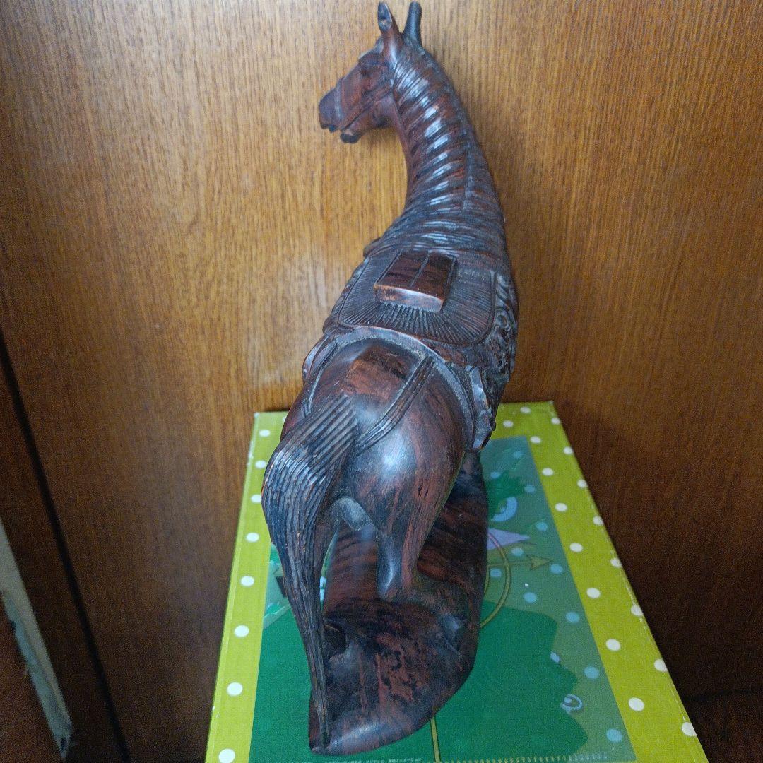 木製　　馬の置き物