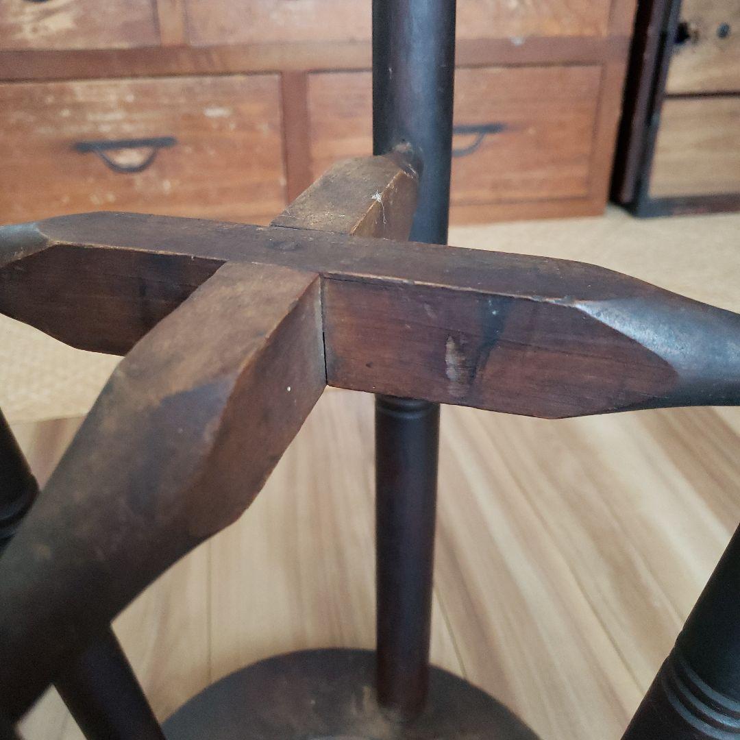 スツール 古い木製の椅子 古家具 レトロ アンティーク 木製 丸椅子 古椅子