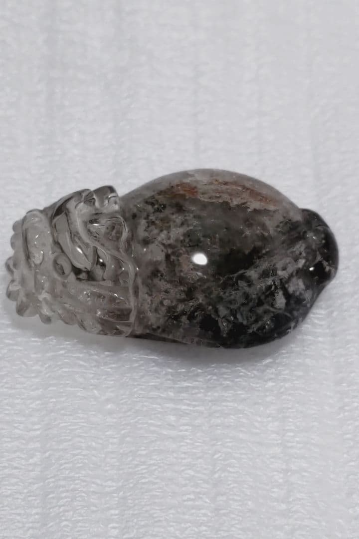 高級品ガーデンクォーツ置物　ロングイ　龍亀　風水　激安❗