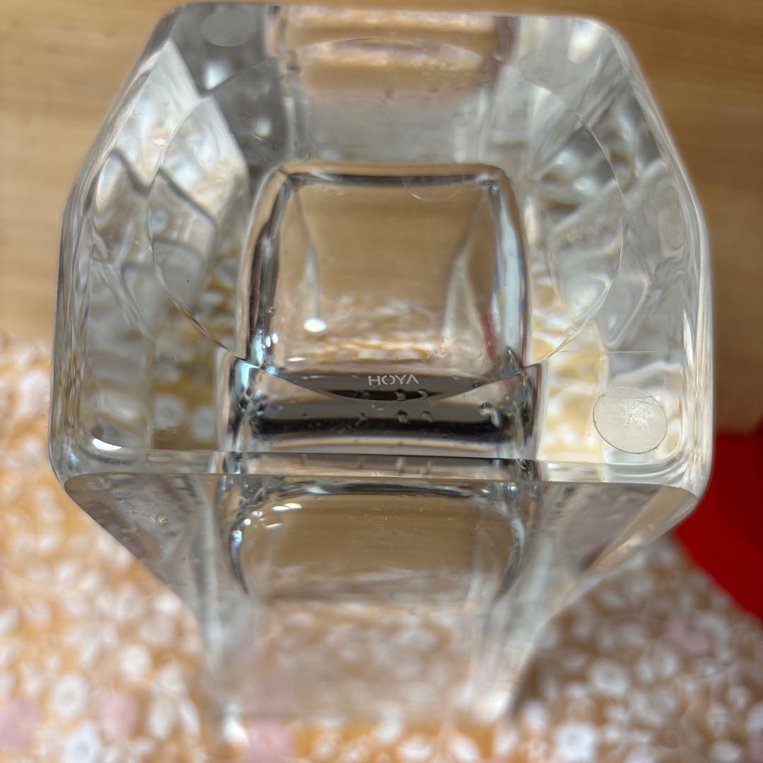 HOYA ガラス製 2002年受賞 HOYA エッチング装飾2個セット 2点