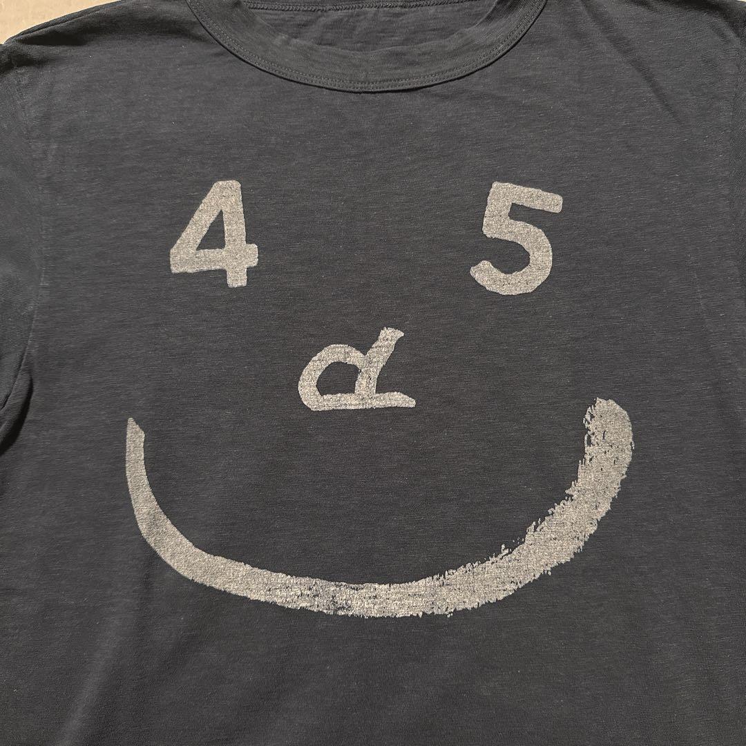 45R スマアール プリントTシャツ コットン コットン100 ネイビー 紺色