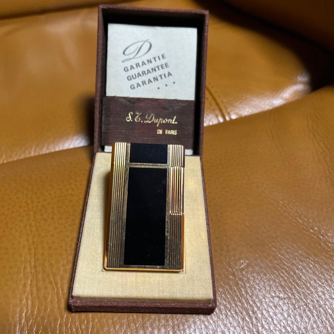 デュポンライン／ショートガスライター美品！