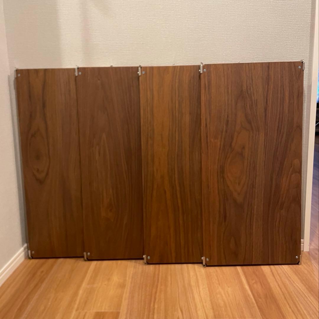 MUJI ユニットシェルフ　追加棚　ウォールナット材 4枚セット